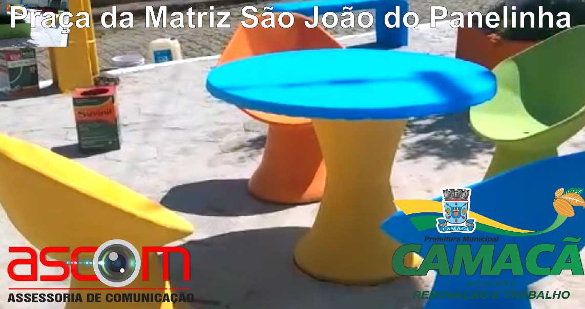 Prefeitura realiza decorações nas Pracinhas para ambiente de lazer
